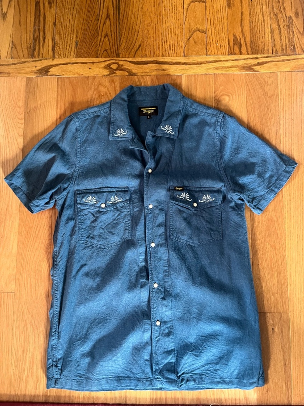 Seager Co - men’s short sleeve western shirt - size small